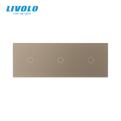 Сенсорный выключатель 3 сенсора Livolo