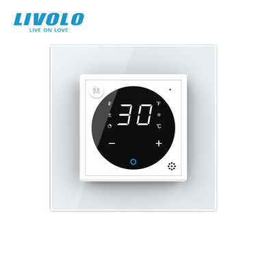 Умный программируемый терморегулятор с внешним датчиком температуры для теплого пола Livolo