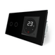 Touch switch 2 gang Thermostat with external temperature sensor for warm floors Livolo