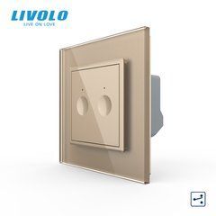 Сенсорный проходной/перекрестный выключатель Sense 2 сенсора Livolo