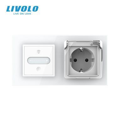 Сенсорний димер LIVOLO з розеткою