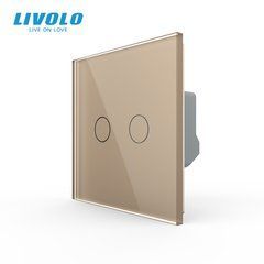Сенсорный выключатель 2 сенсора Livolo