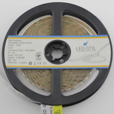 LED стрічка LED-STIL 2835 120 шт, DC 12V, 9,6 W, IP33, колір світіння