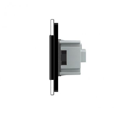 Touch dimmer switch 2 gang 1 socket Livolo