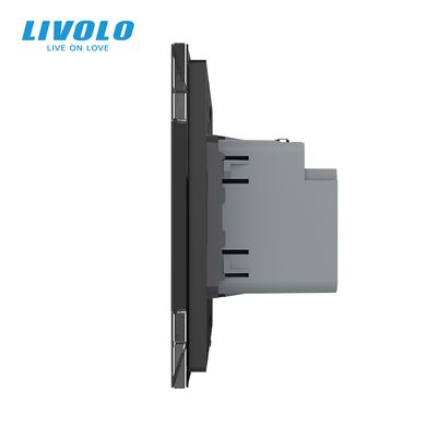 Розетка USB Type-C з блоком живлення 45W Livolo