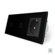 Touch dimmer switch 2 gang 1 socket Livolo