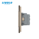 Mechanical switch 1 gang 2 socket Livolo