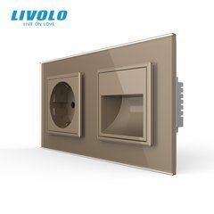 Двойная электрическая розетка LIVOLO