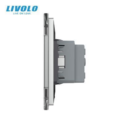 Розетка с заземлением Livolo