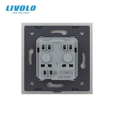 Розетка с заземлением Livolo