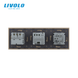 LIVOLO touch thermostat for underfloor heating + 1-gang one-way/two-way switch + 16 A socket with 18 W USB-C