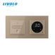 LIVOLO smart touch thermostat for underfloor heating + 1-zone two-way touch dimmer, manual, phone and voice control; Apple HomeKit, Matter, Google, Amazon, Siri