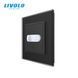 Wireless PIR switch LIVOLO black frosted