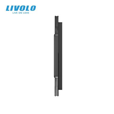 Панель-заготовка для сенсорного вимикача 4 місця 1 розетка Livolo