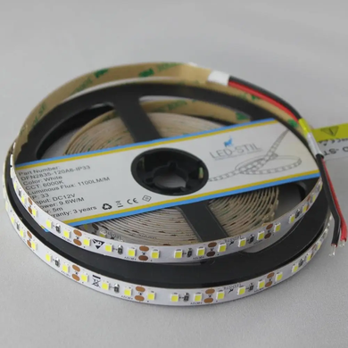 LED strip LED-STIL 6000K, 9.6 W, 2835, 120 pcs, IP33, 12V, 1100LM