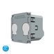 Remote-controlled relay with remote LIVOLO, 2 channels, 5A 230V, no neutral, module (VL-FC2Z2-2G/VL-XR006)