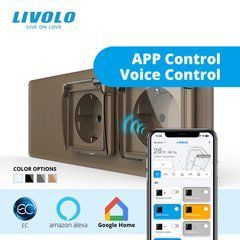 Сенсорний вимикач LIVOLO з розеткою