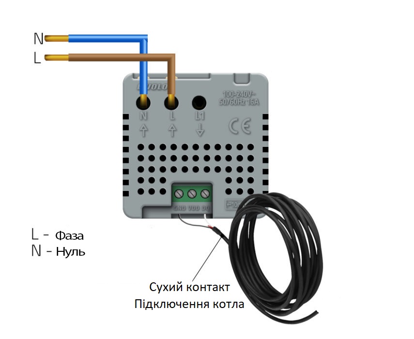 Схема подключение Терморегулятора Thermoreg TI-200